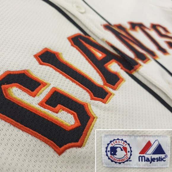 San Francisco Giants Vintage Baseball Jersey Majestic Schmidt Youth Boy's Large - Picture 3 of 13